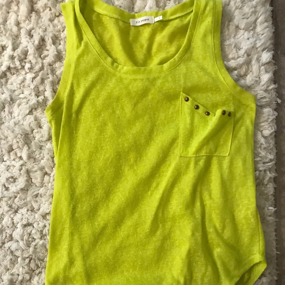 Blue pepper Neon tank